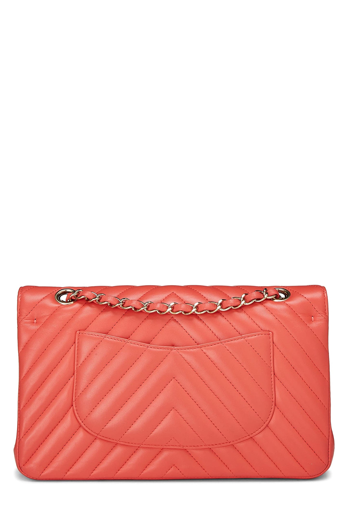 Chanel, Pink Chevron Lambskin Classic Double Flap Medium, Pink