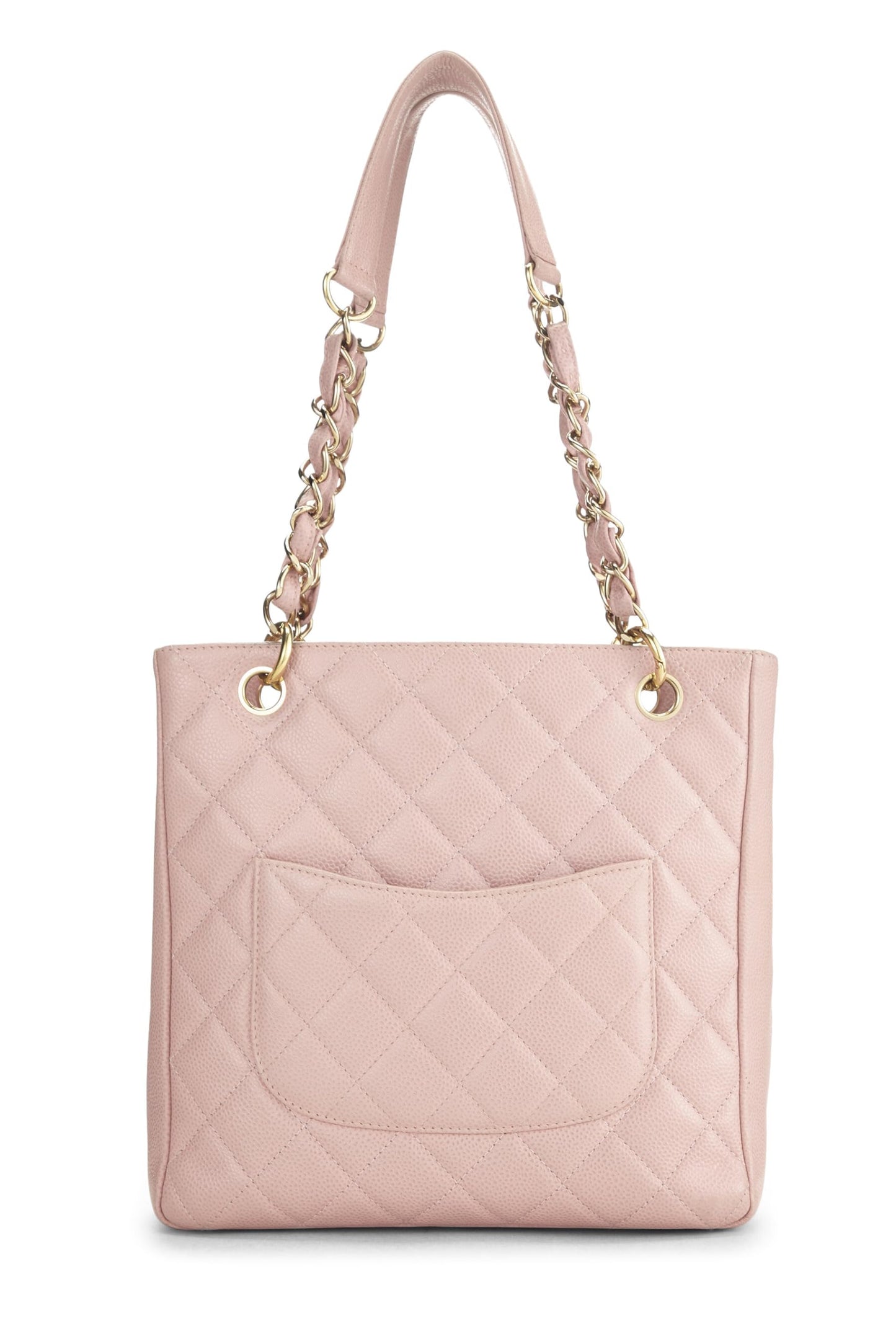 Chanel, Pink Quilted Caviar Petite Shopping Tote (PST), Pink