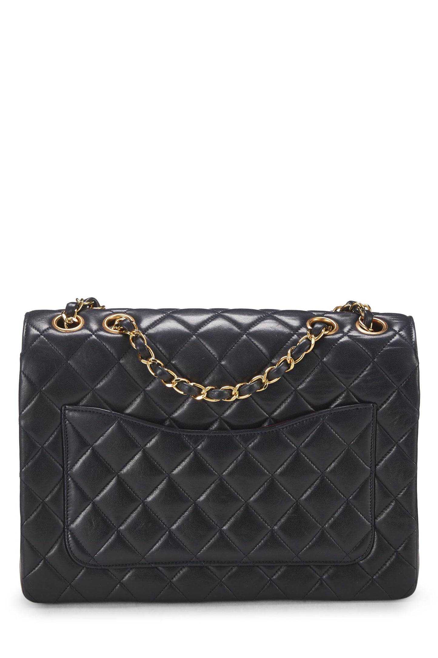 Chanel, Navy Quilted Lambskin Paris Limited Flap Medium, Navy