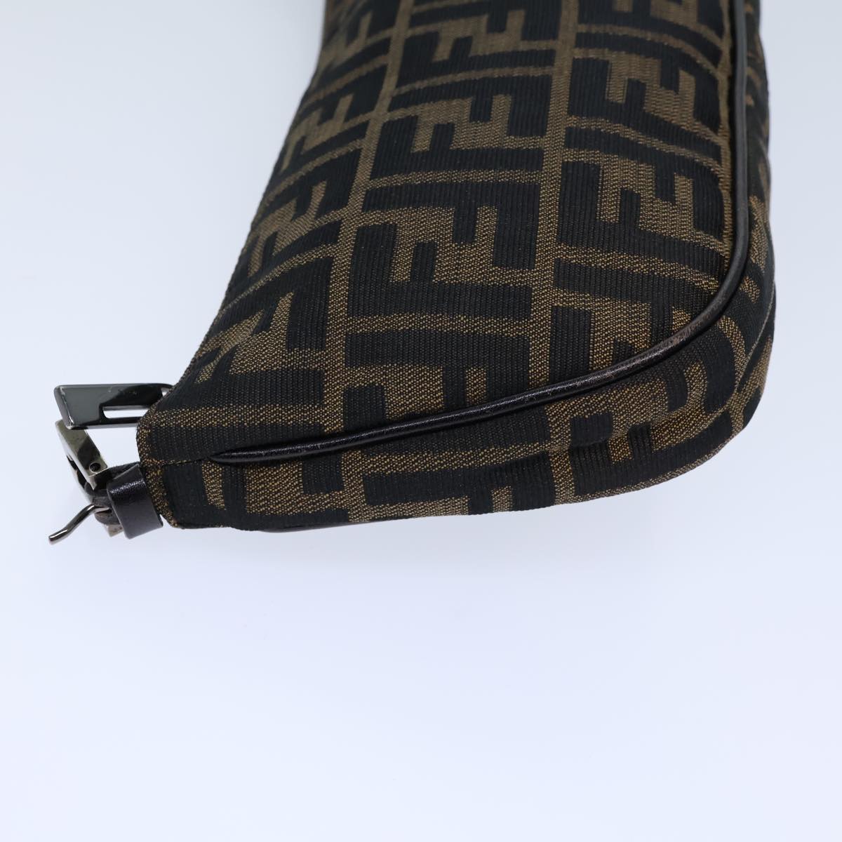 Luxury Fendi Zucca Canvas Shoulder Bag Brown Black72107