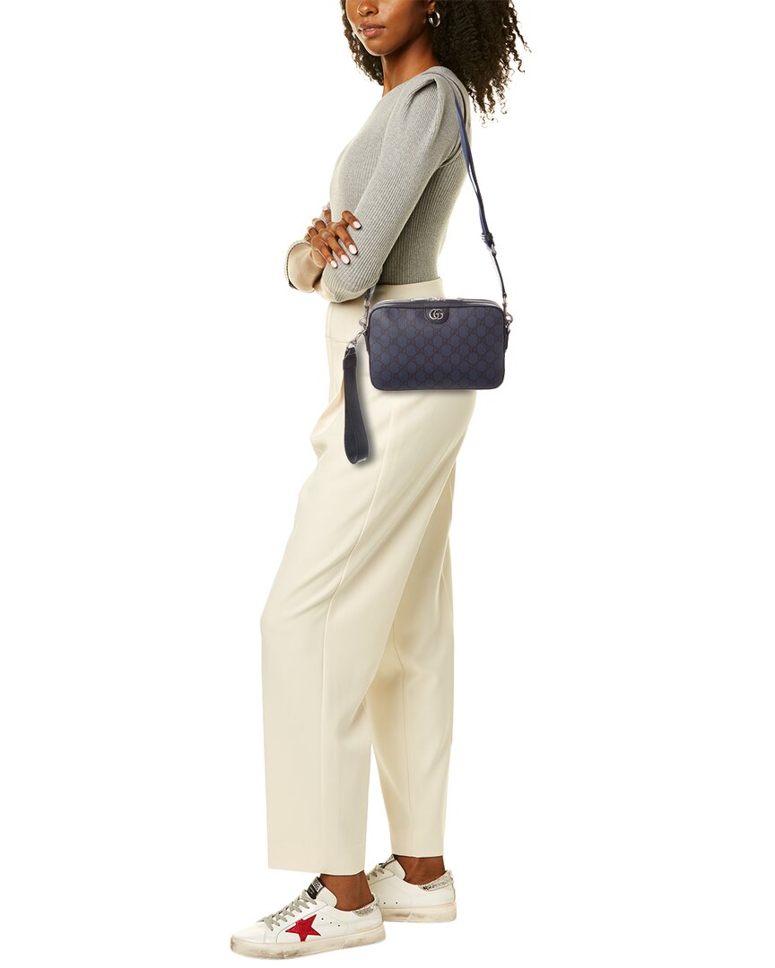 Luxury Gucci Trending 2025 Ophidia GG Supreme Canvas & Leather Shoulder Bag