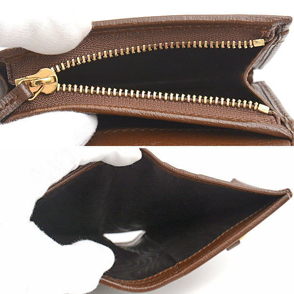Luxury Gucci Trending 2025 Horsebit 1955 Card Case Wallet GG Supreme Canvas Leather Beige