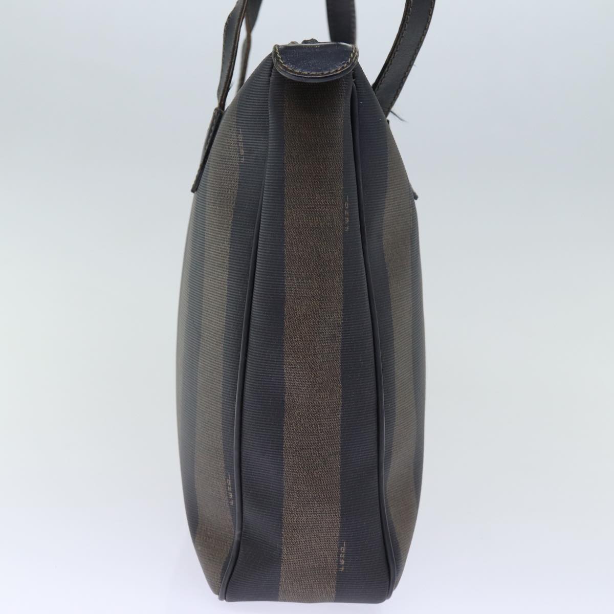 Luxury Fendi Pecan Canvas Shoulder Bag Brown Black72507