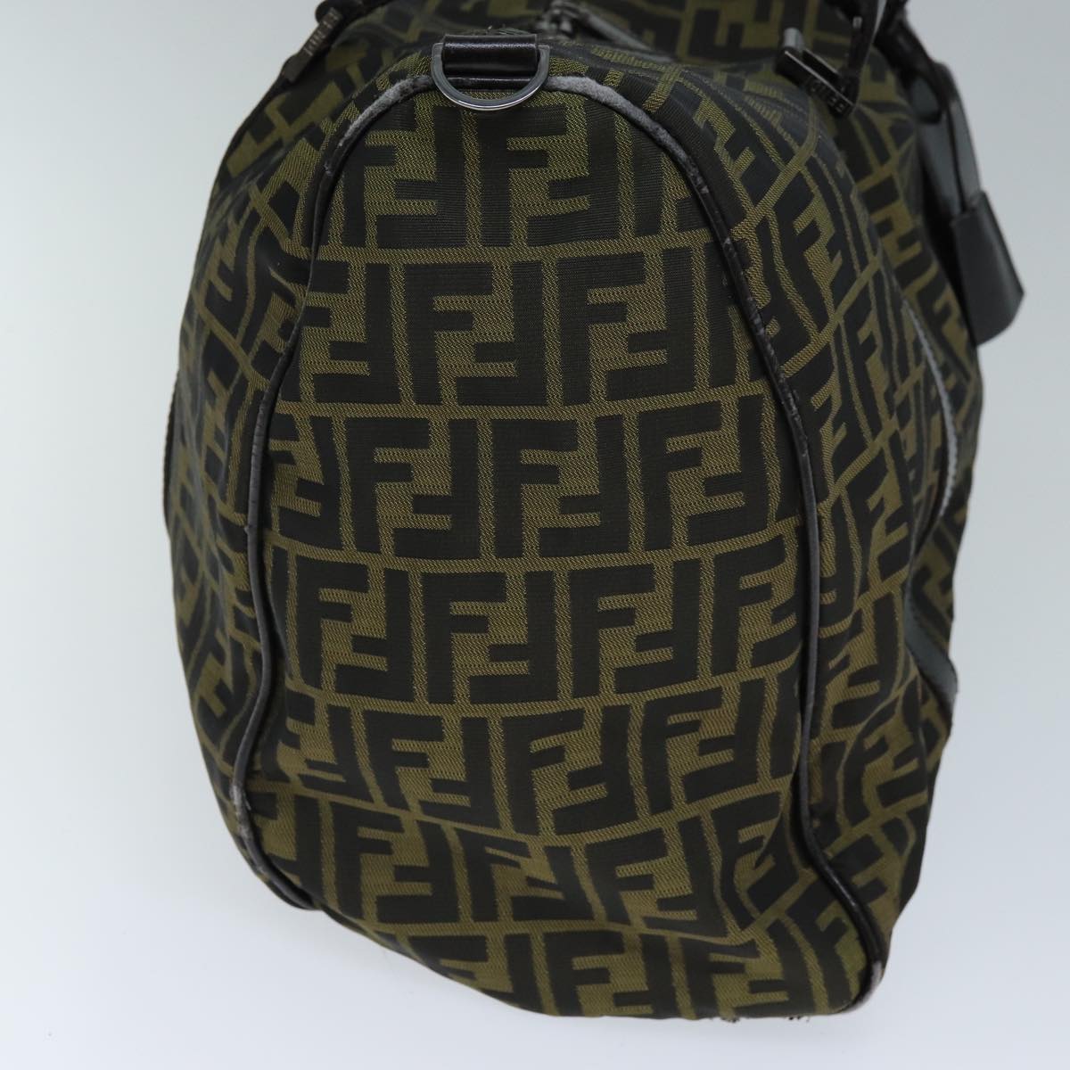 Luxury Fendi Zucca Canvas Boston Bag 2way Brown72698