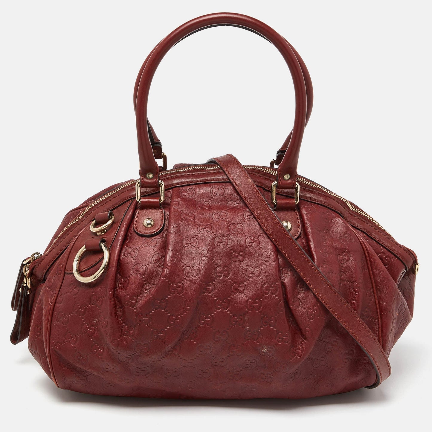 Luxury Gucci Trending 2025 Brick Brown Luxury Gucci Trending 2025ssima Leather Medium Sukey Boston Bag