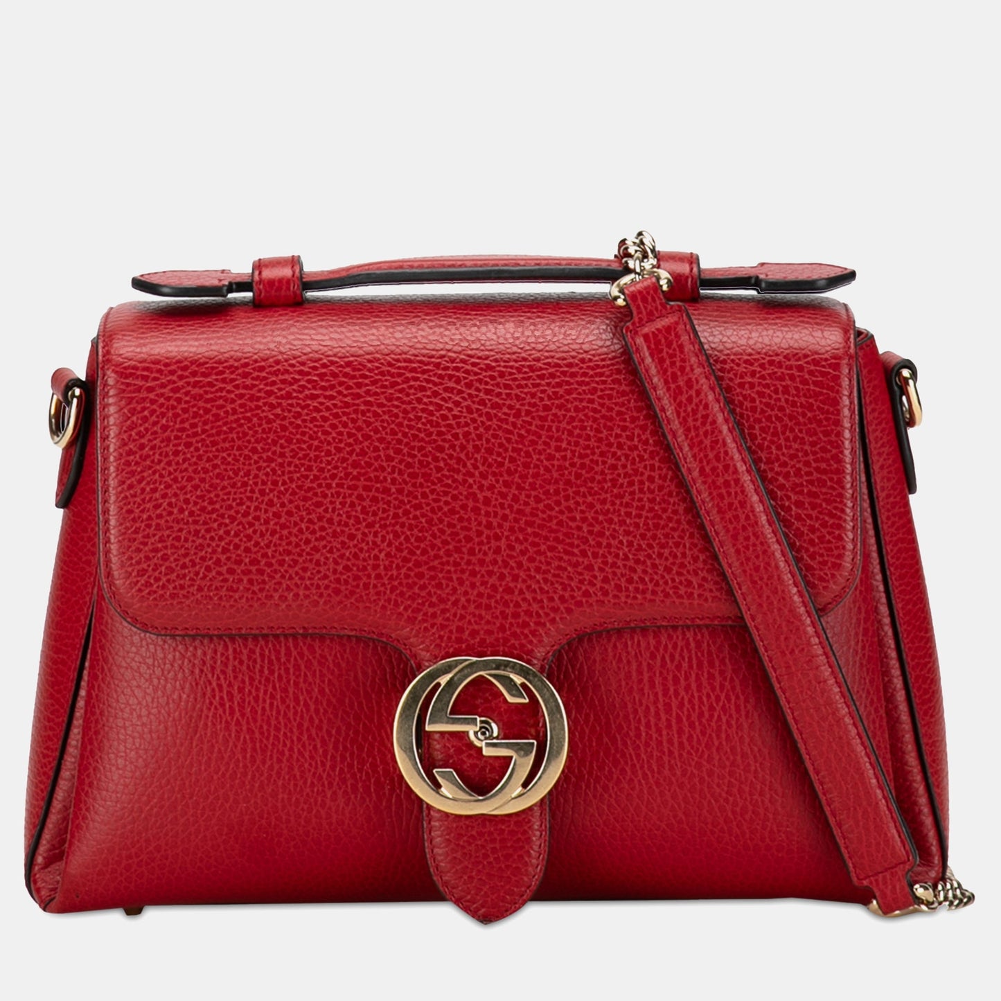Luxury Gucci Trending 2025 Small Dollar Calf Interlocking G Satchel