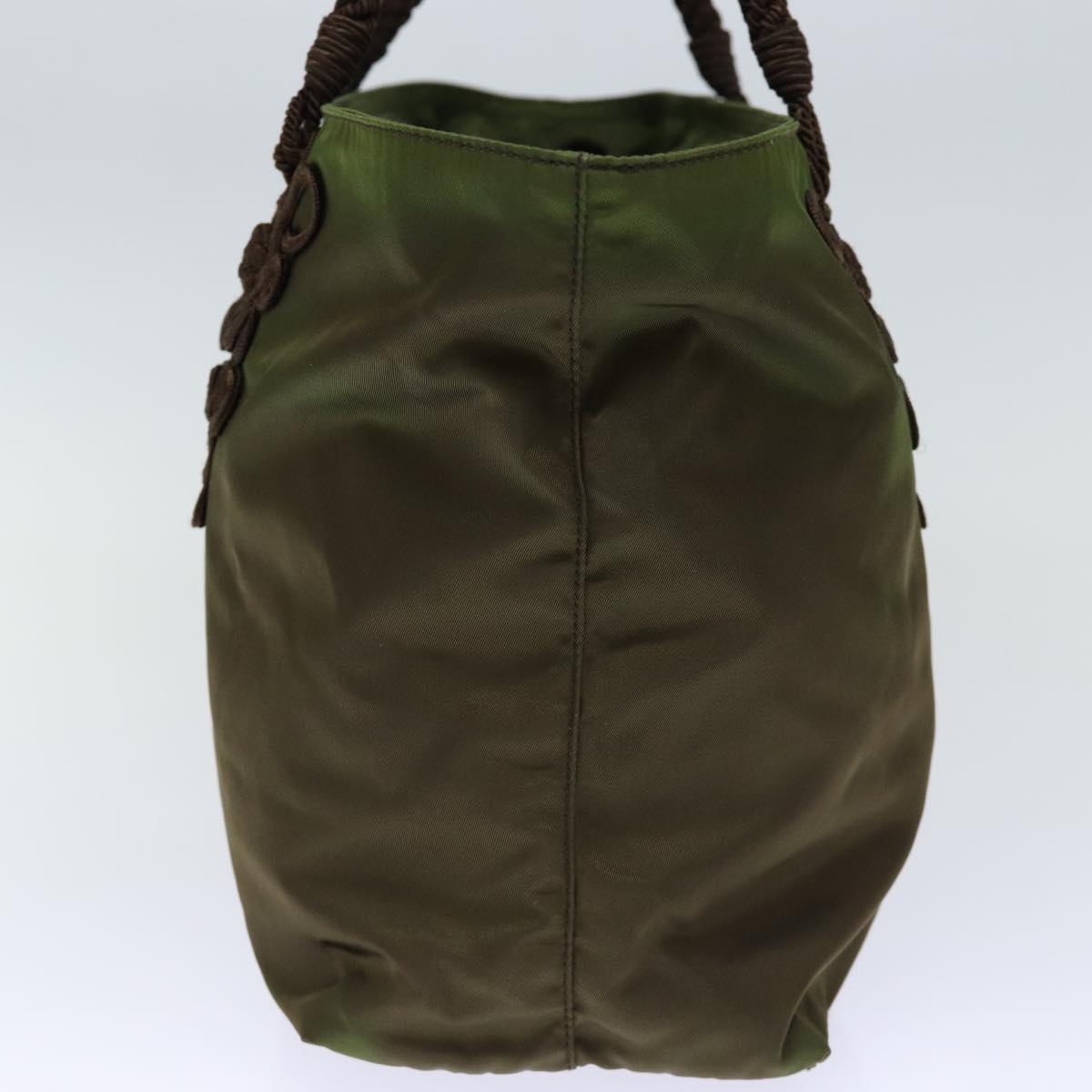 Luxury PradaTote Bag Nylon Khaki 73206