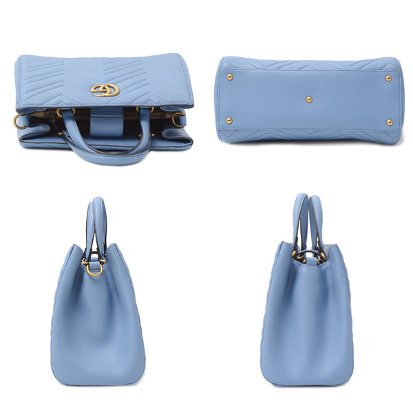 Luxury Gucci Trending 2025 GG Marmont 2WAY Leather Handbag 448054
