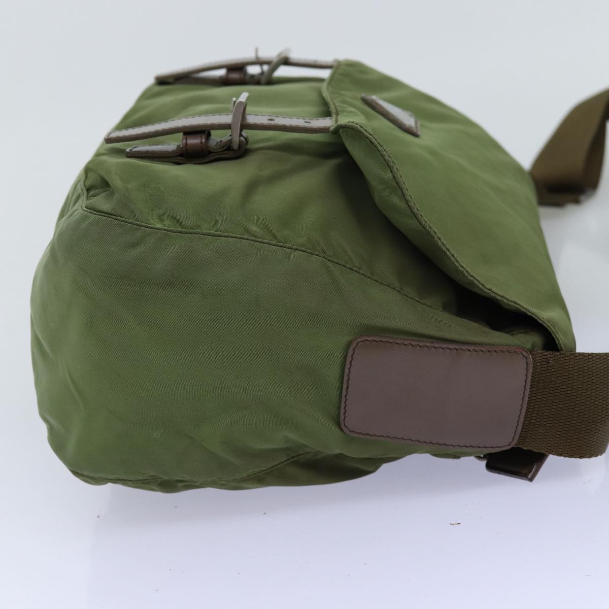Luxury PradaShoulder Bag Nylon Khaki 73457