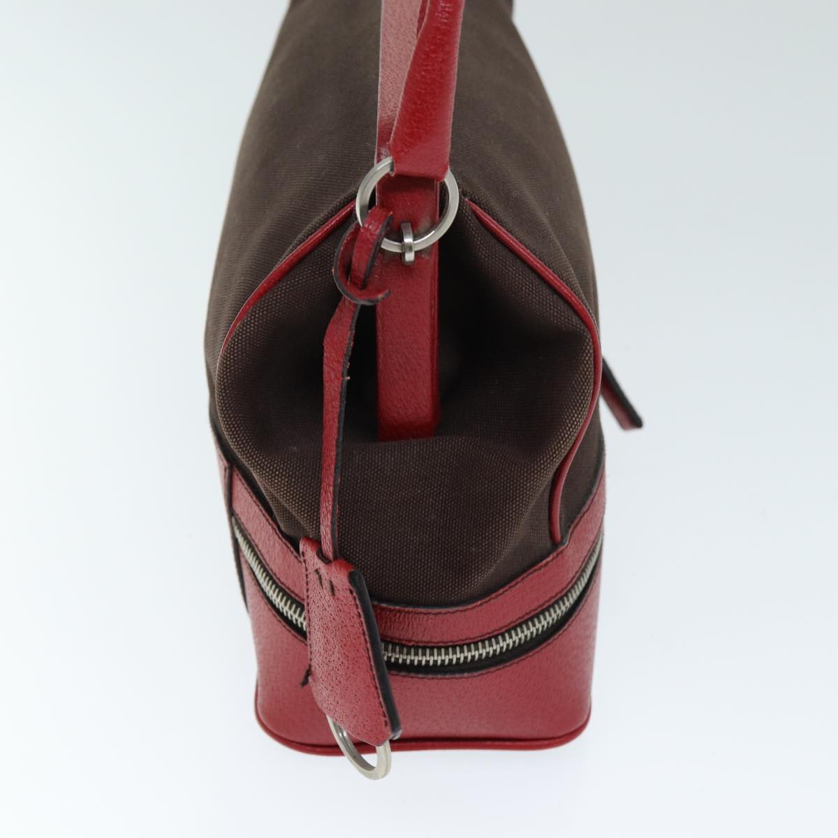 Luxury PradaShoulder Bag Canvas Brown 73593