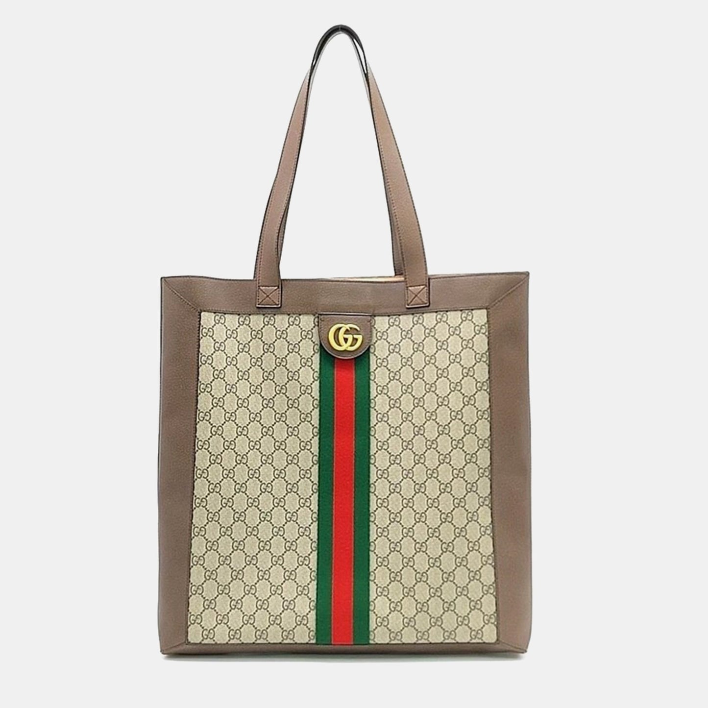 Luxury Gucci Trending 2025 Beige/Brown GG Supreme Canvas Ophidia Tote Bag