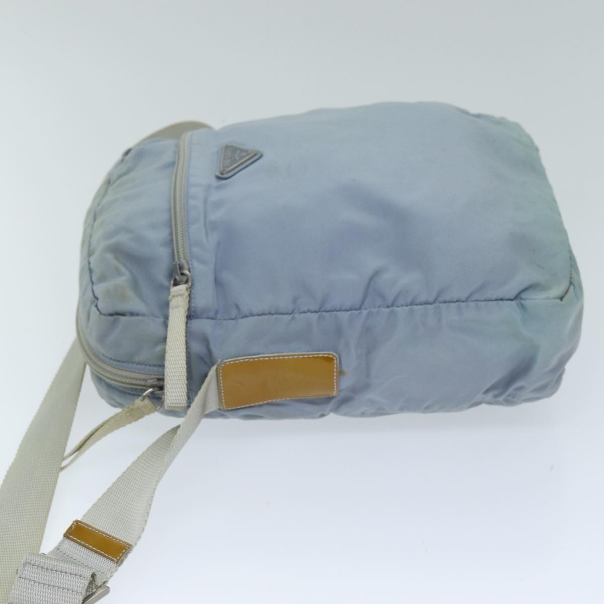 Luxury PradaShoulder Bag Nylon Light Blue 73872