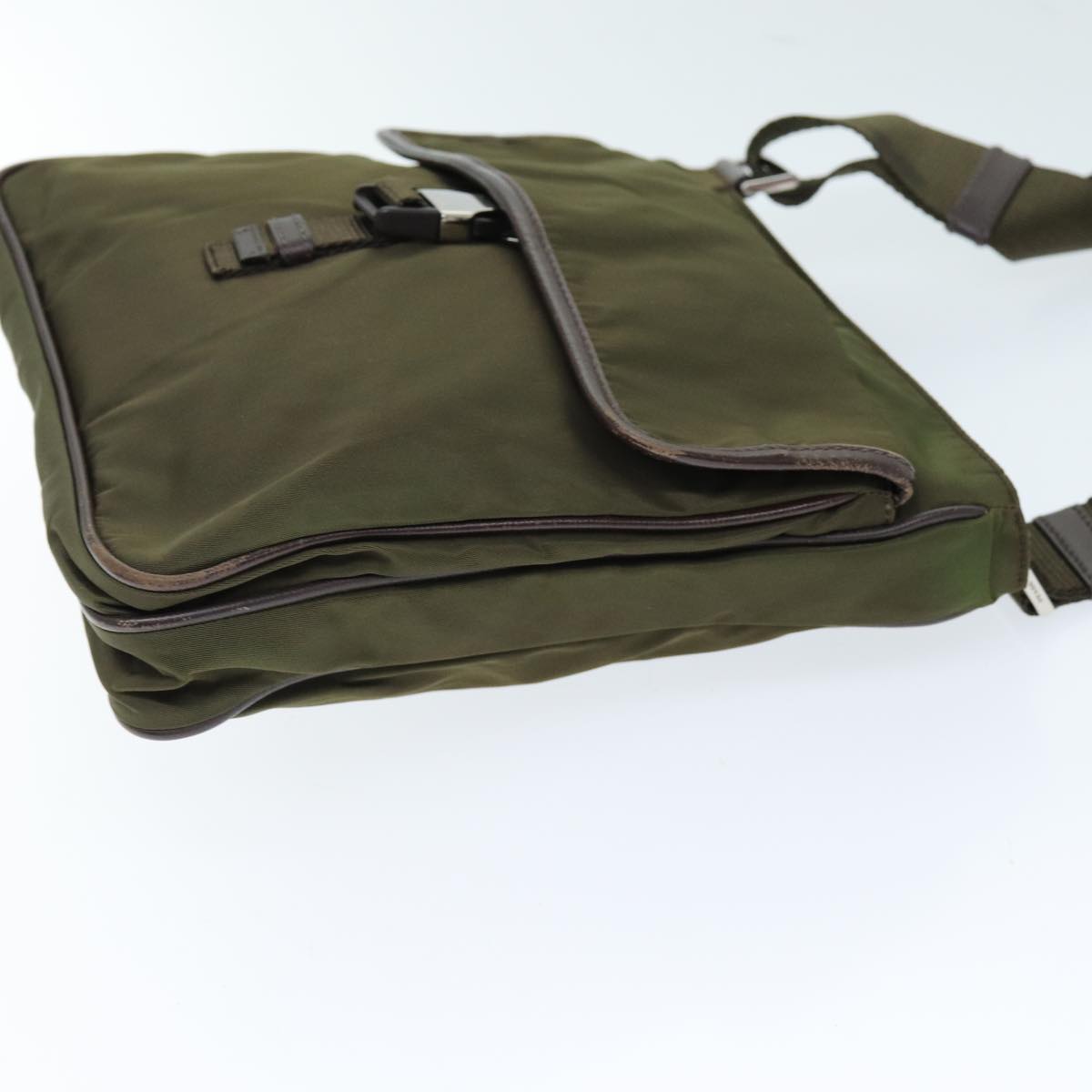 Luxury PradaShoulder Bag Nylon Khaki 73884
