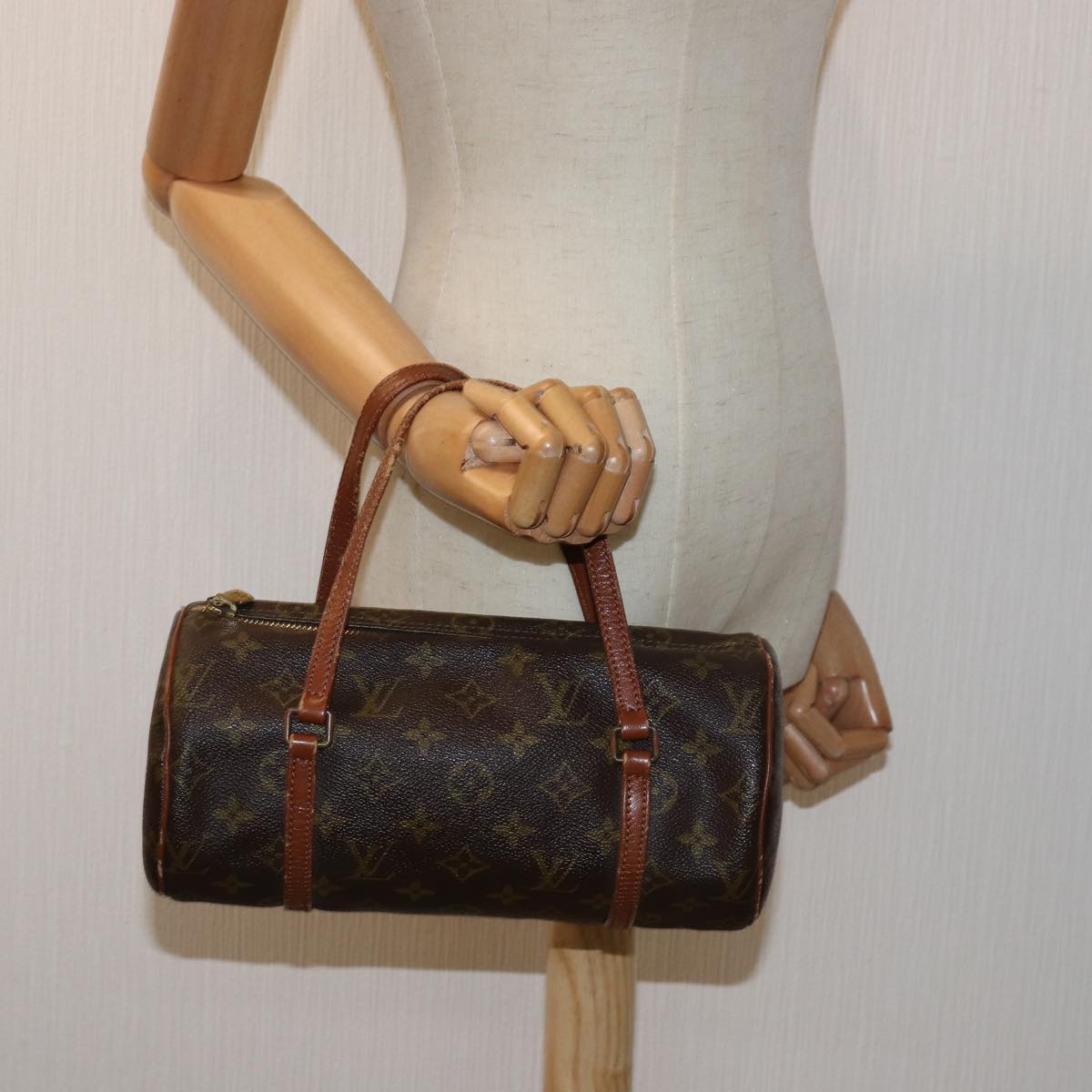 LOUIS VUITTON Monogram Papillon 26 Vintage Hand Bag M51386 LV 73952