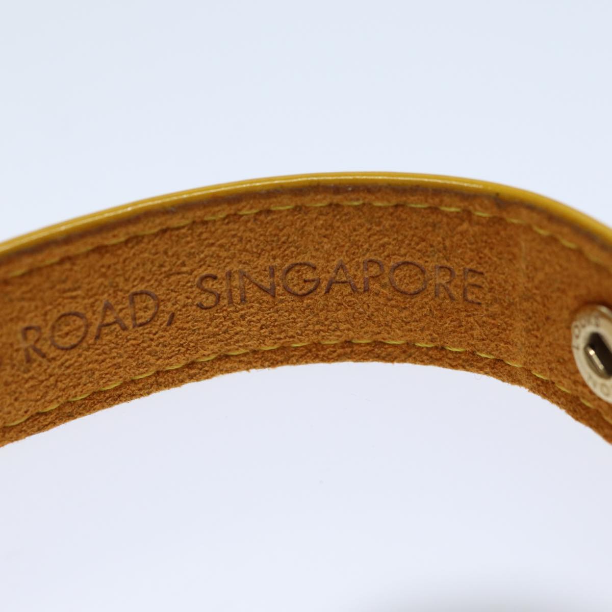 LOUIS VUITTON Monogram Vernis Bracelet 2003 Singapore Only Jaune LV 74007