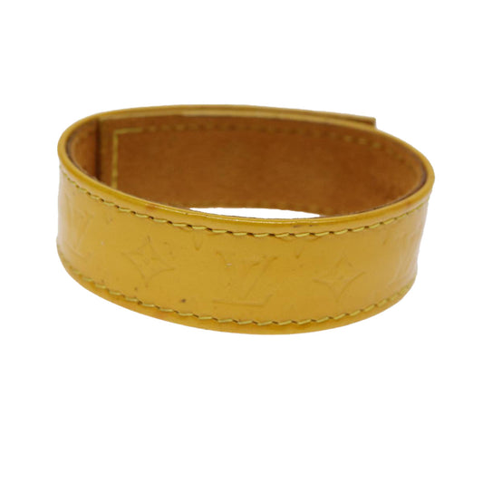 LOUIS VUITTON Monogram Vernis Bracelet 2003 Singapore Only Jaune LV 74007