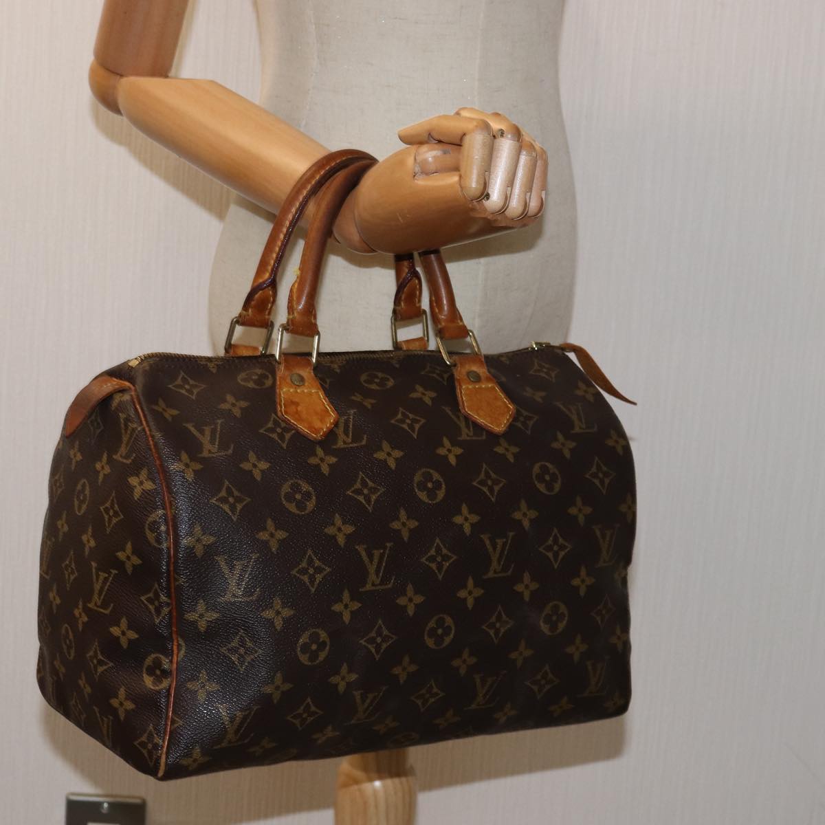 LOUIS VUITTON Monogram Speedy 30 Hand Bag M41526 LV 74168
