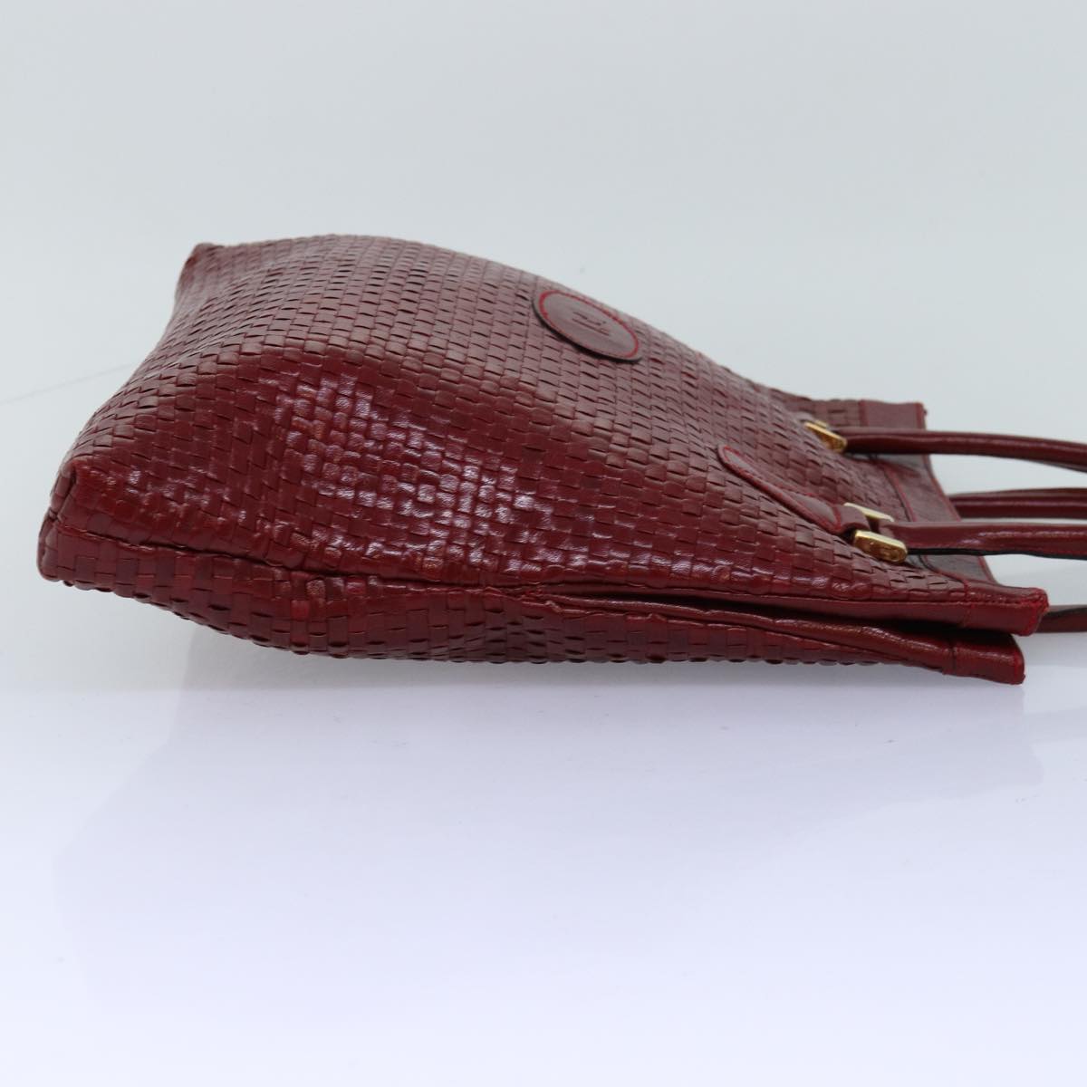 Luxury Fendi Tote Bag Leather Red74221