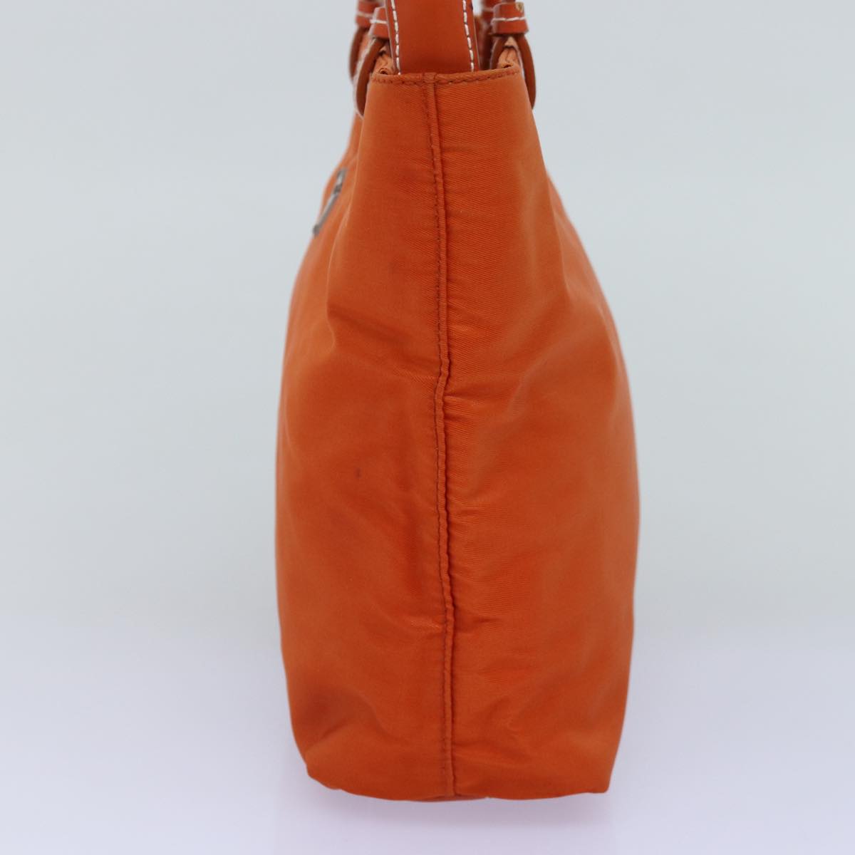 Luxury PradaHand Bag Nylon Orange 74418