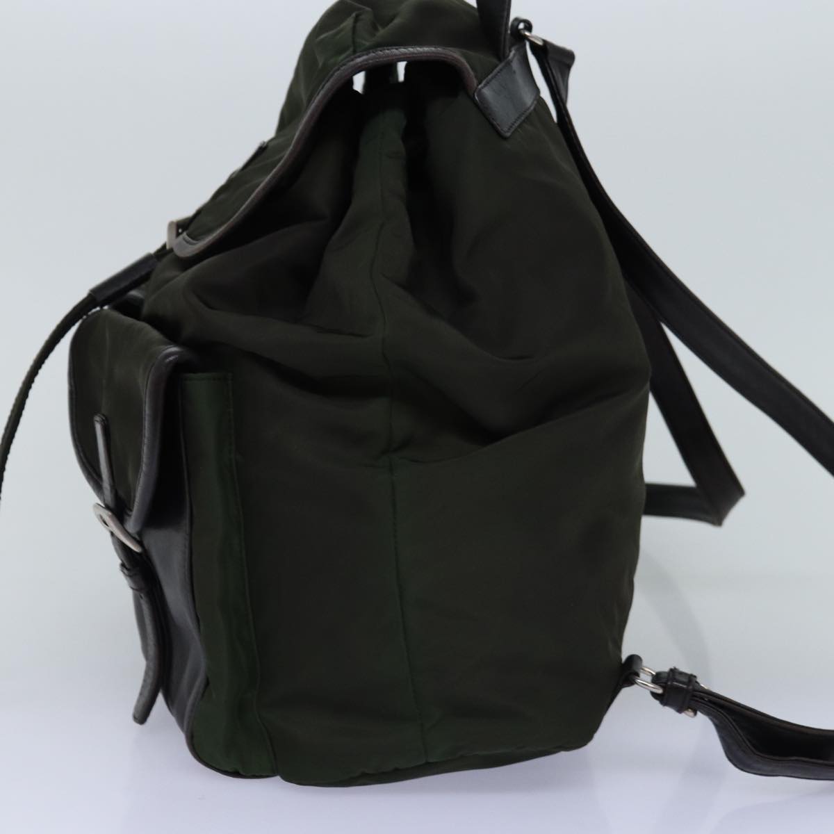 Luxury PradaBackpack Nylon Khaki 74576