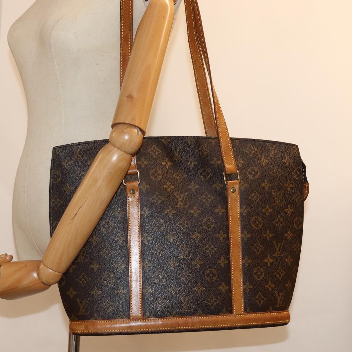 LOUIS VUITTON Monogram Babylone Tote Bag M51102 LV 74616