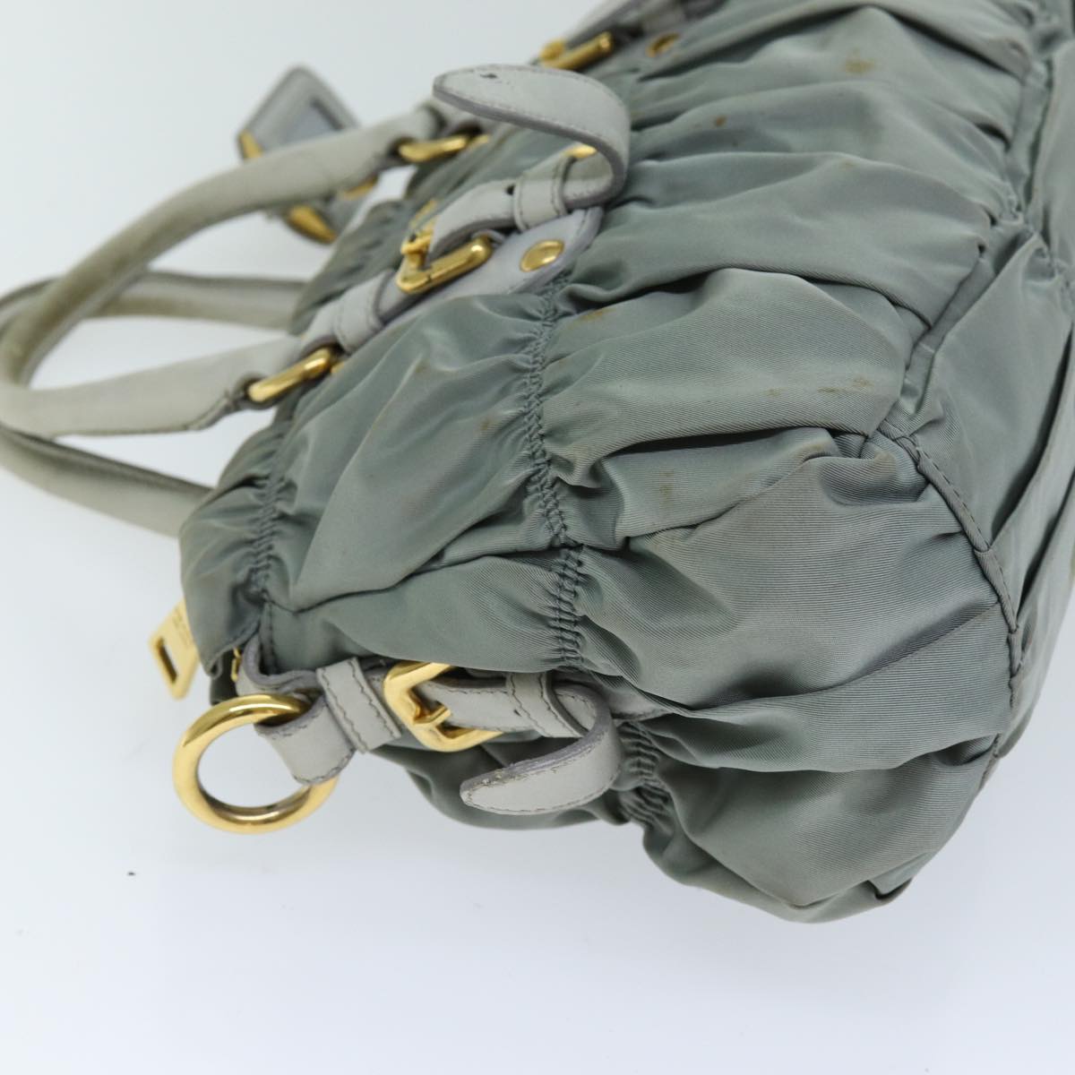 Luxury PradaHand Bag Nylon 2way Green 74635