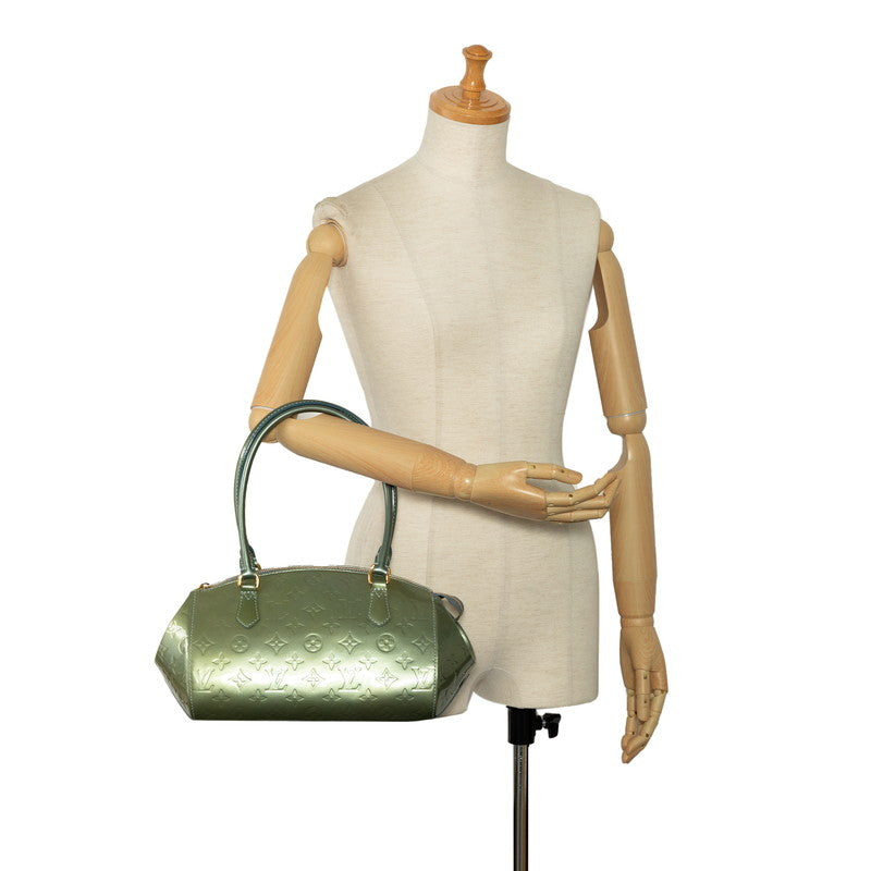Louis Vuitton Monogram Vernis Shawwood PM Tote Bag M91560 Zivl Green Patent Leather Louis Vuitton