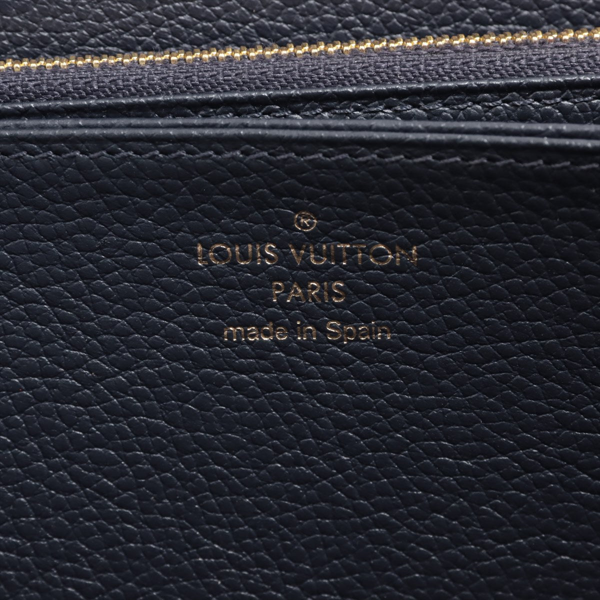 Louis Vuitton Implant Wallet M62121 Marine Round Zip Wallet