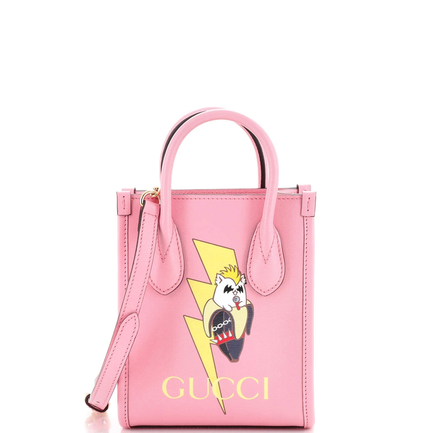 Luxury Gucci Trending 2025 Vertical Tote Printed Leather Mini