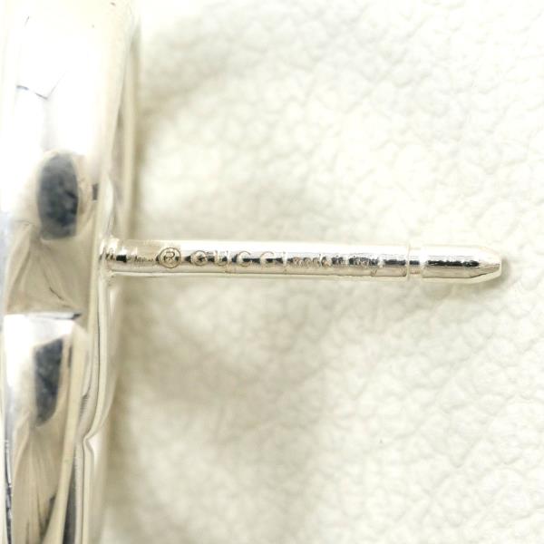 Gucci Silver Double G Flower Topaz Earrings