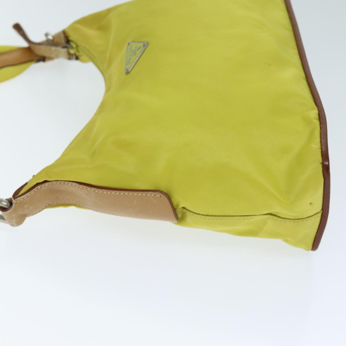 Luxury PradaShoulder Bag Nylon Yellow 75118