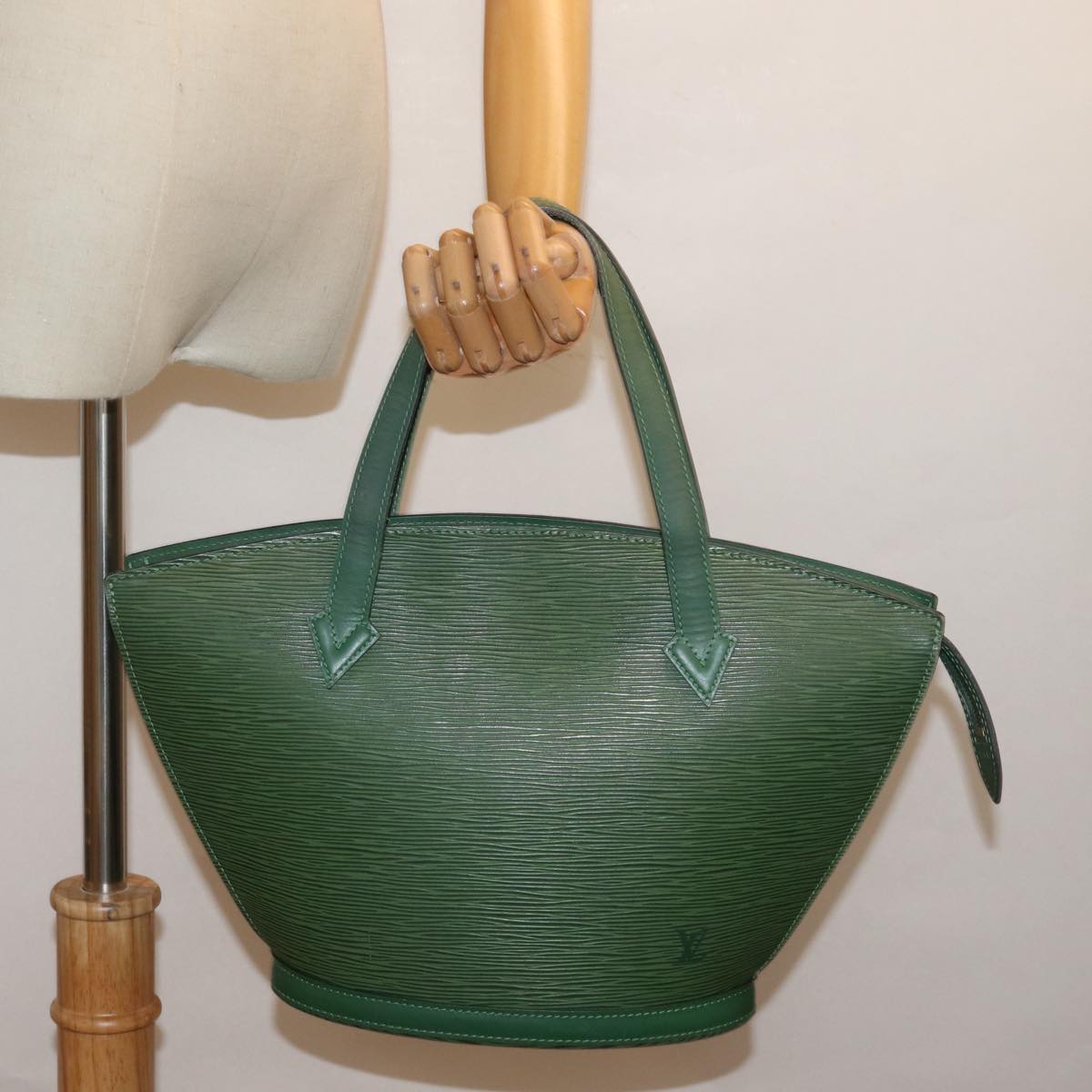 LOUIS VUITTON Epi Saint Jacques Hand Bag Green M52274 LV 75193