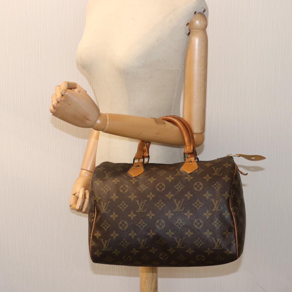 LOUIS VUITTON Monogram Speedy 30 Hand Bag M41526 LV 75205