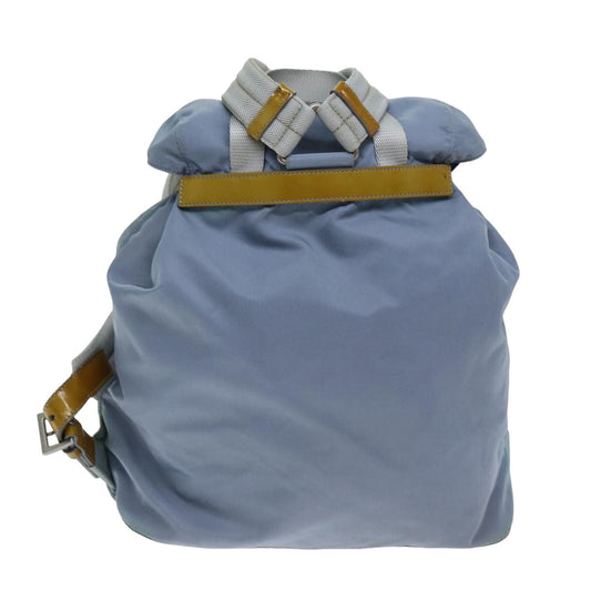 Luxury PradaBackpack Nylon Light Blue 75233