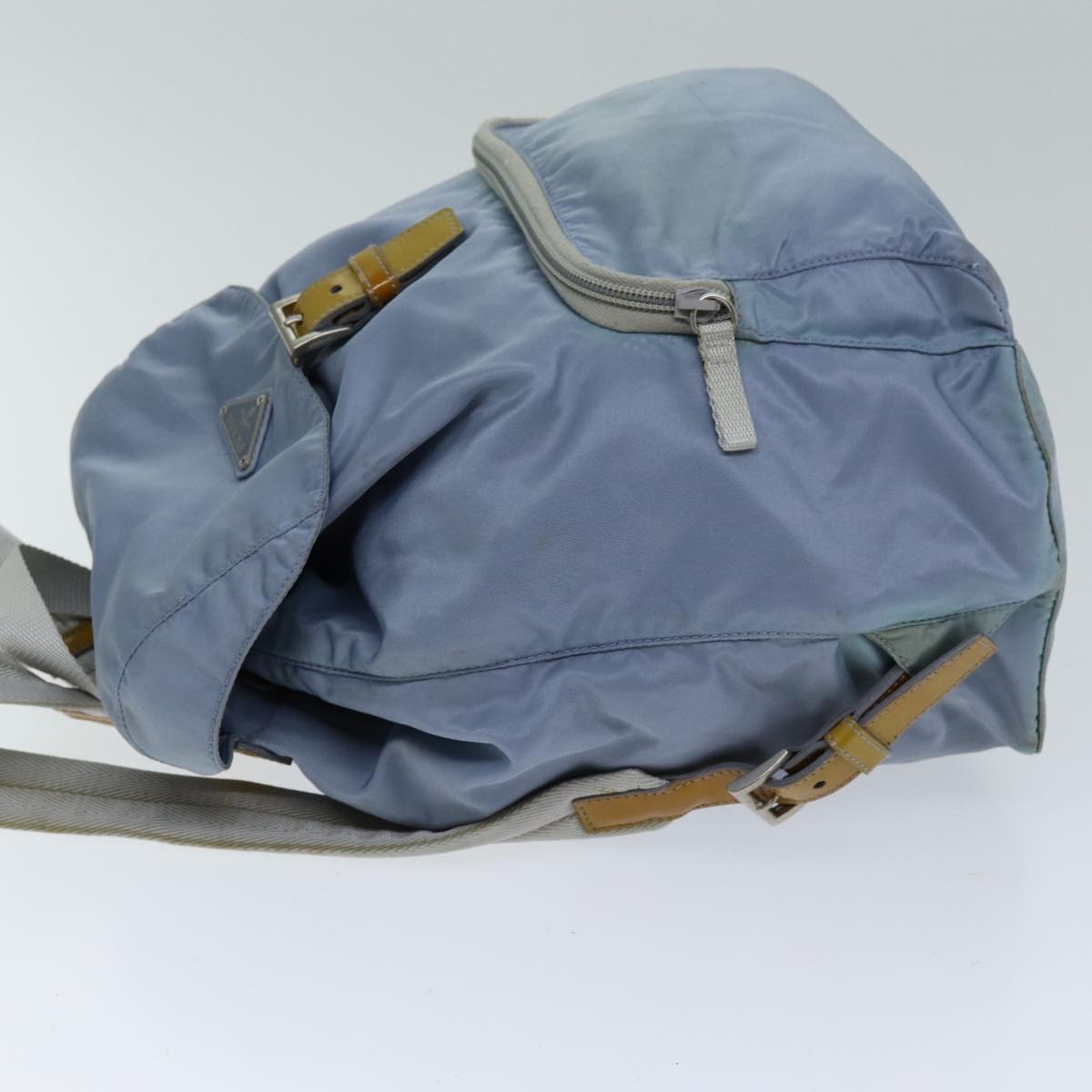 Luxury PradaBackpack Nylon Light Blue 75233