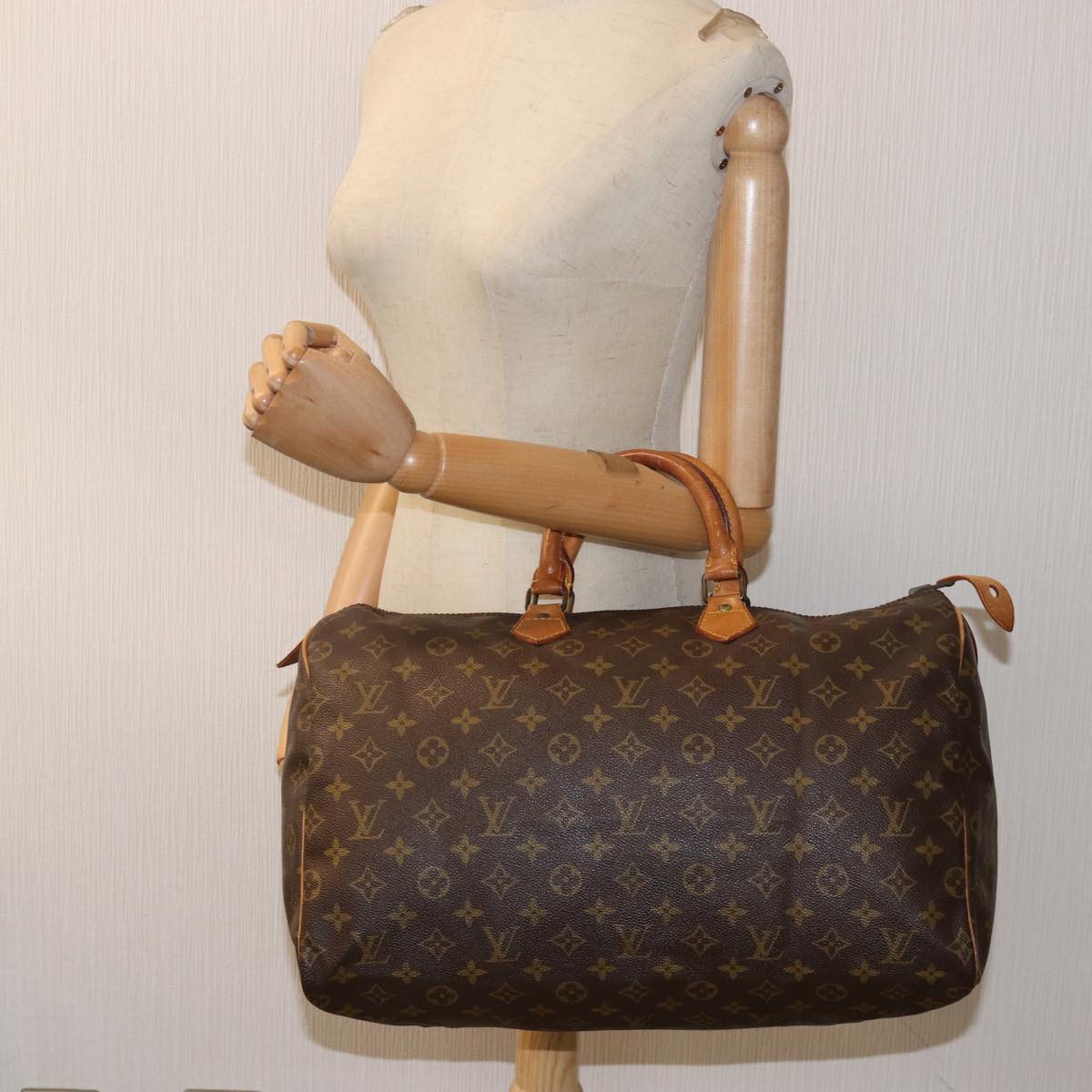 LOUIS VUITTON Monogram Speedy 40 Hand Bag M41522 Vintage LV 75291