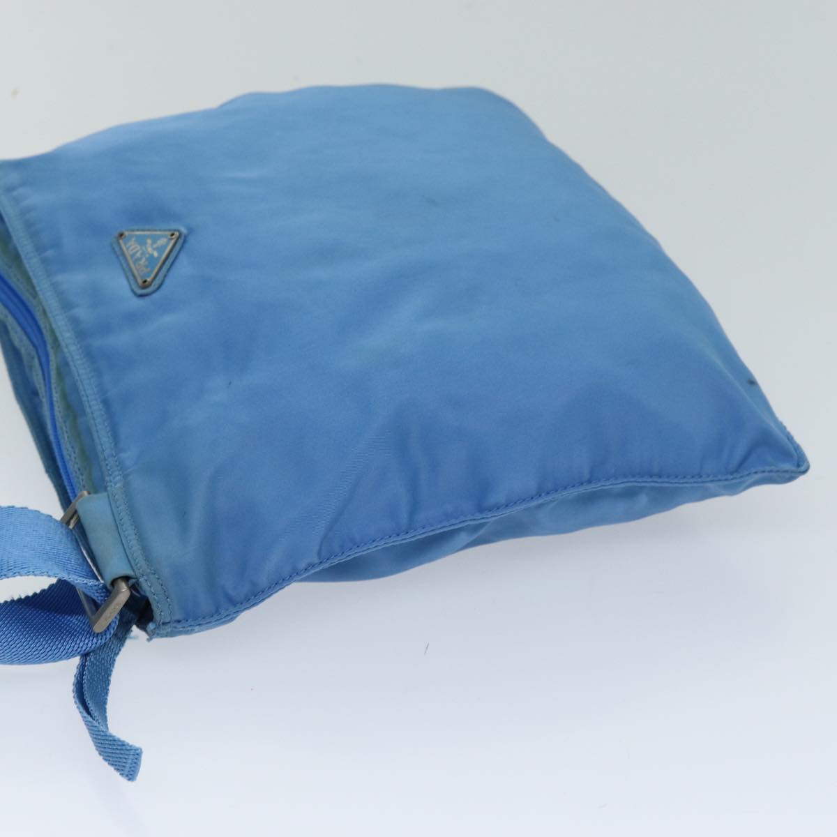 Luxury PradaShoulder Bag Nylon Light Blue 75330