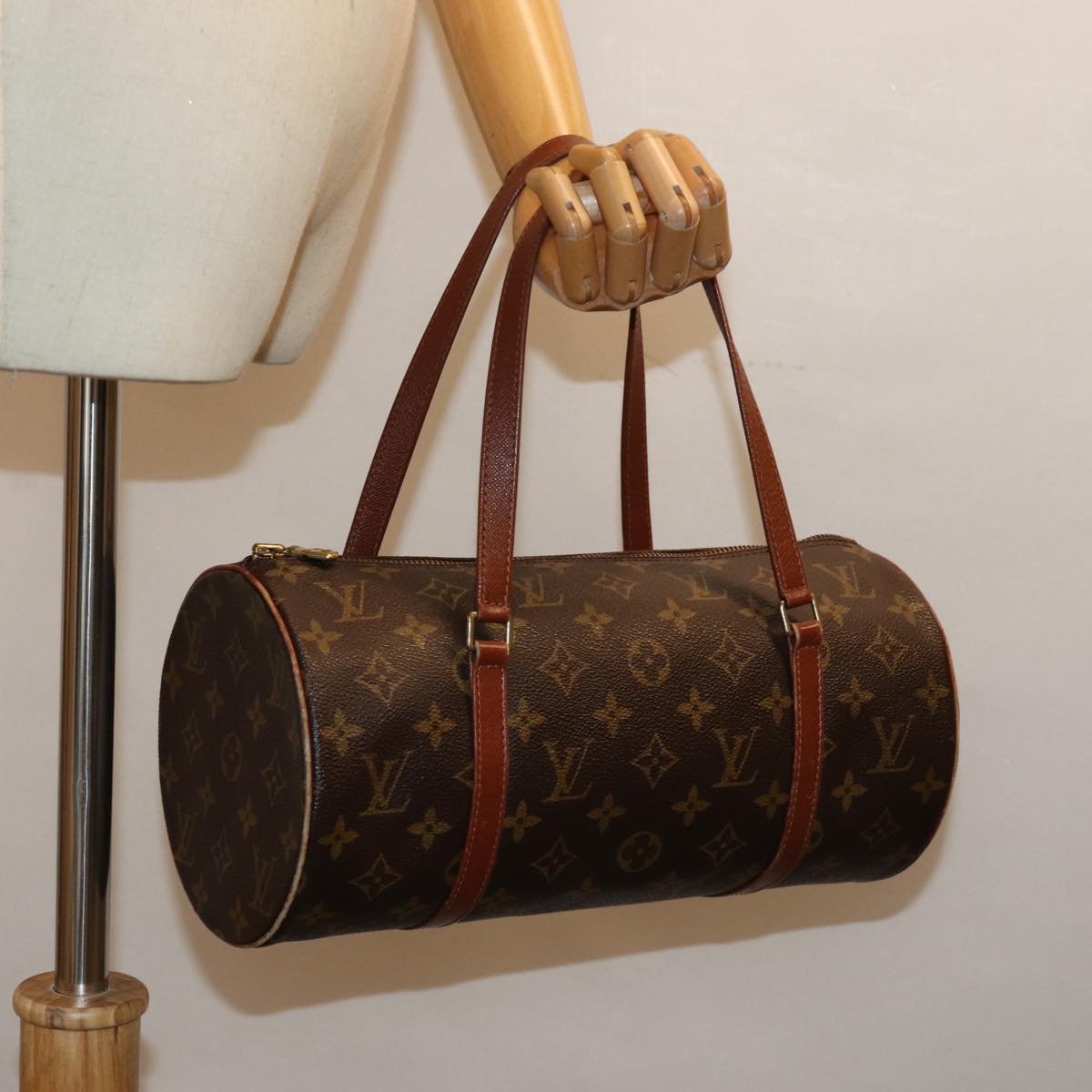 LOUIS VUITTON Monogram Papillon 30 Hand Bag M51385 LV 75402