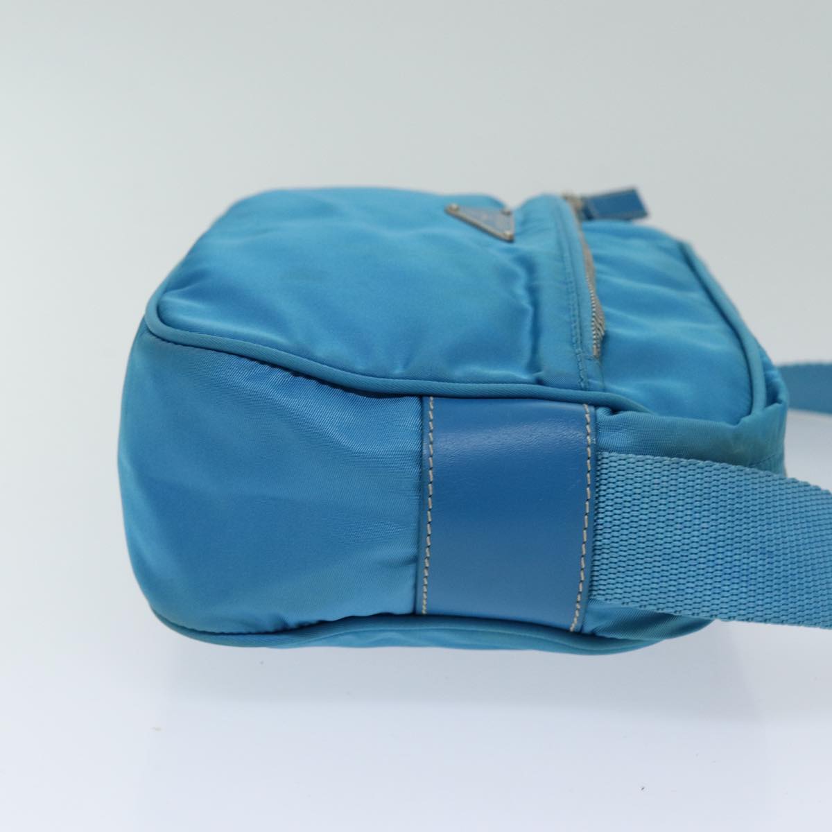 Luxury PradaShoulder Bag Nylon Light Blue 75426