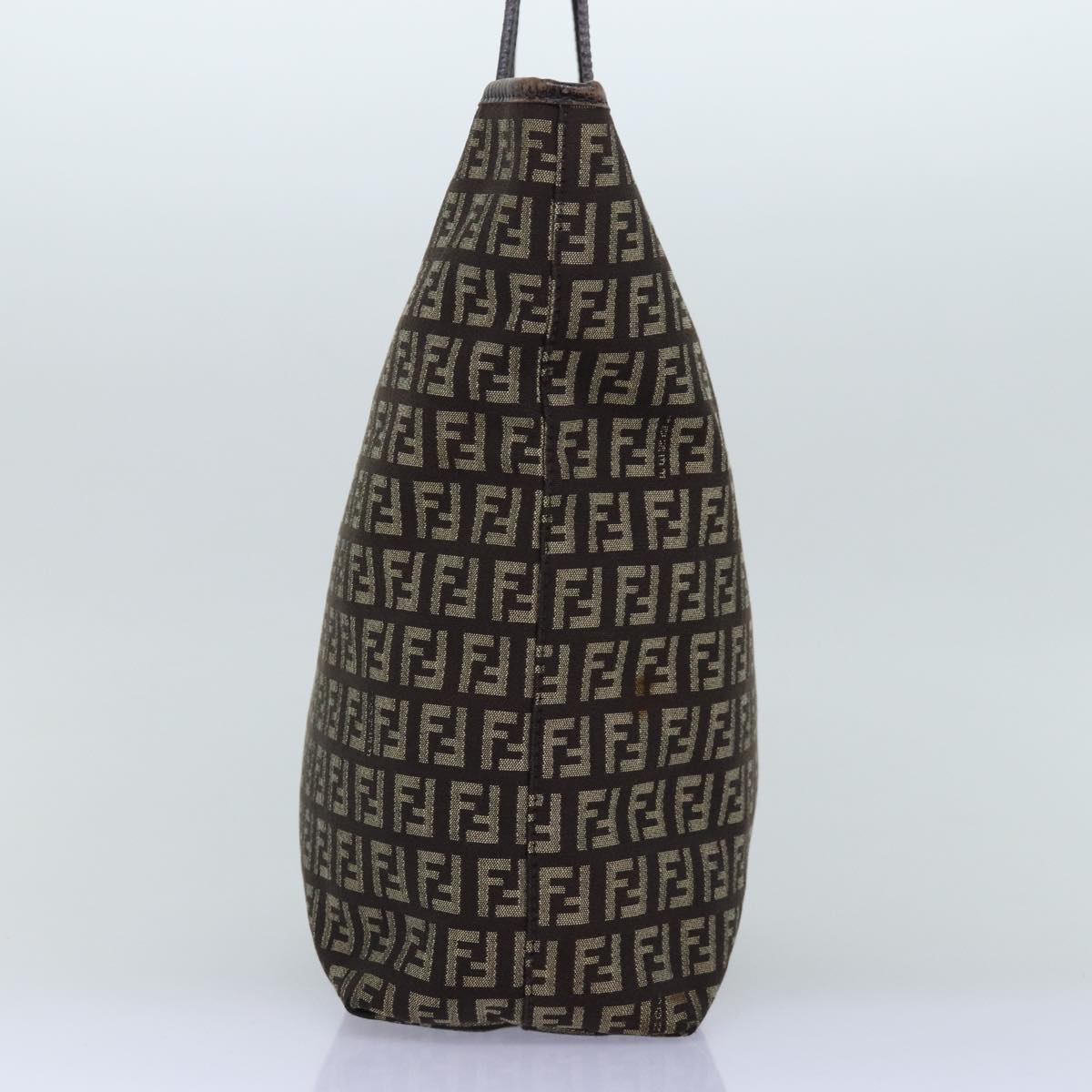 Luxury Fendi Zucchino Canvas Tote Bag Brown75430