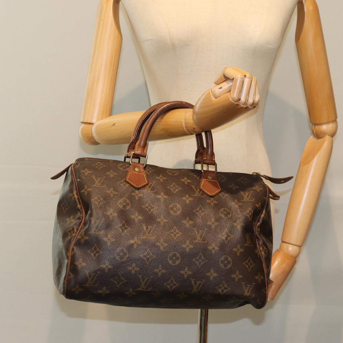 LOUIS VUITTON Monogram Speedy 30 Hand Bag M41526 LV 75486