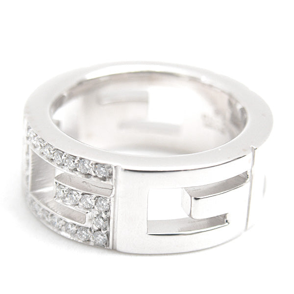 Luxury Gucci Trending 2025 Diamond Ring 750WG 5.5 G Logo White Gold