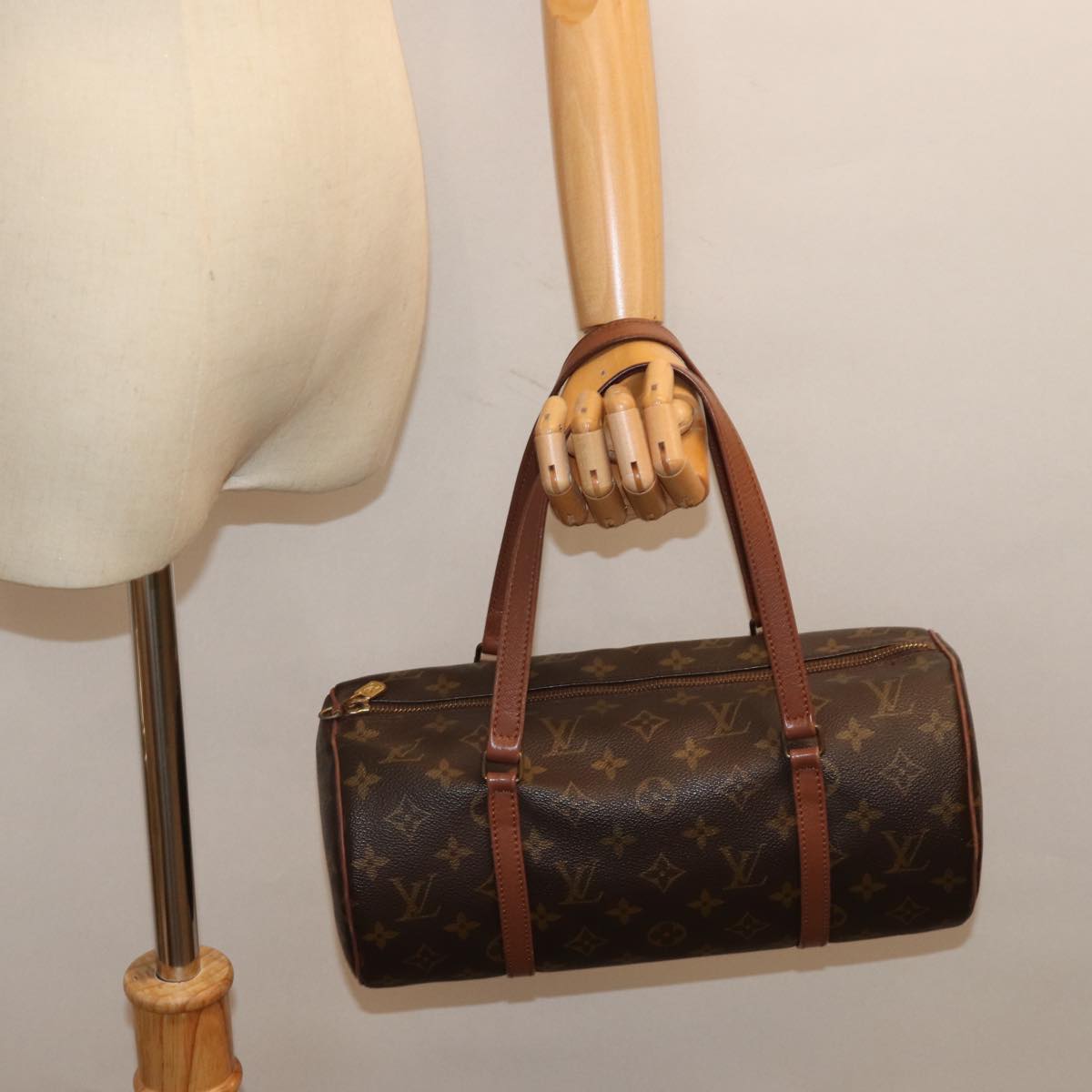LOUIS VUITTON Monogram Papillon 30 Hand Bag M51385 LV 75535