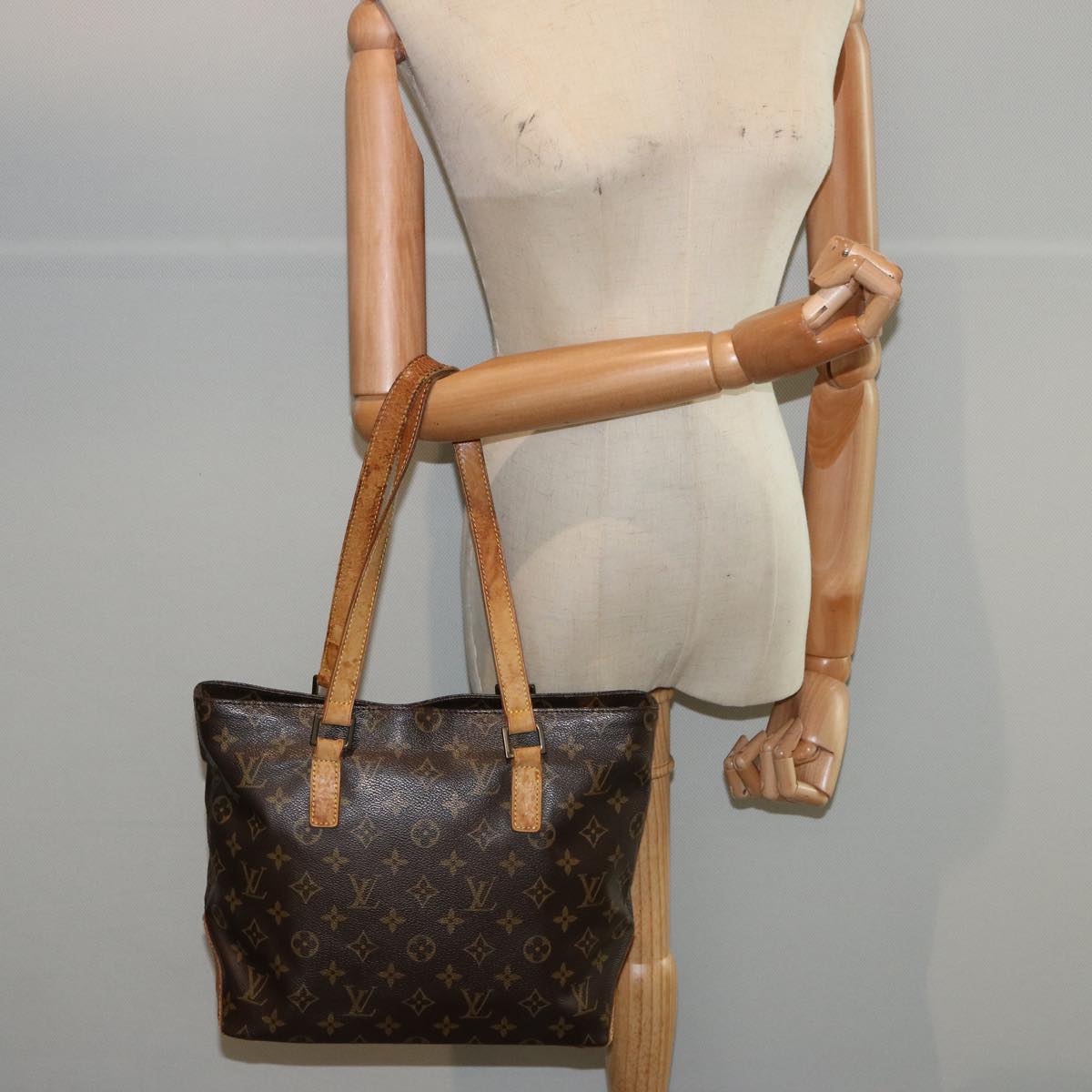 LOUIS VUITTON Monogram Cabas Piano Tote Bag M51148 LV 75538