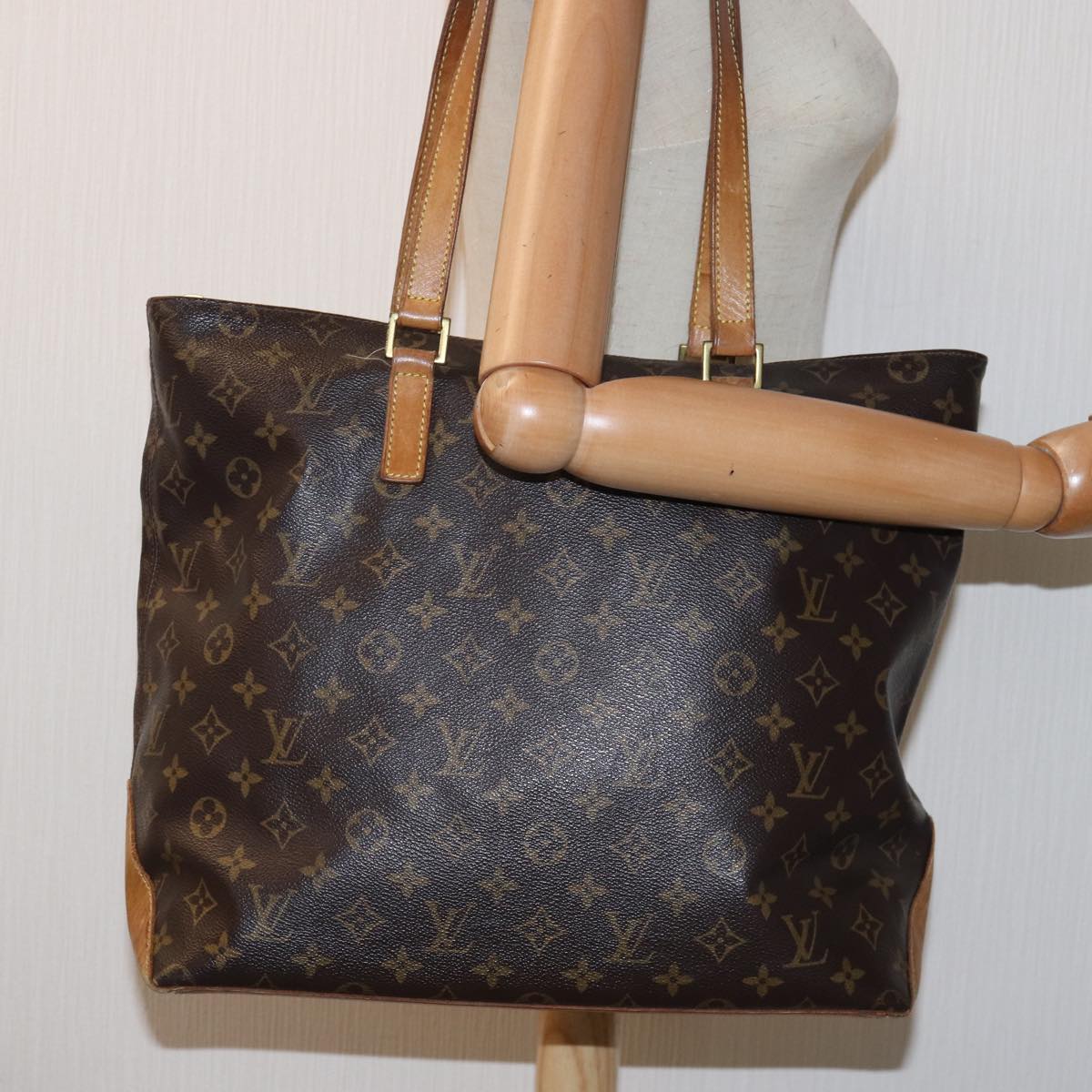 LOUIS VUITTON Monogram Cabas Mezzo Tote Bag M51151 LV 75547
