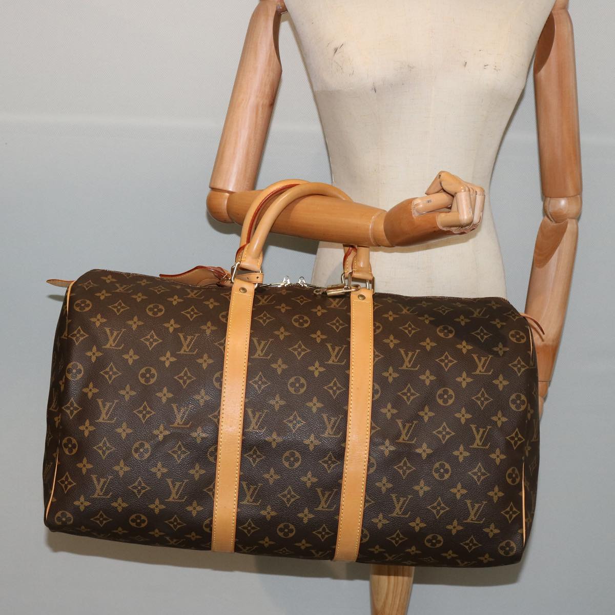 LOUIS VUITTON Monogram Keepall 50 Boston Bag M41426 LV 75560