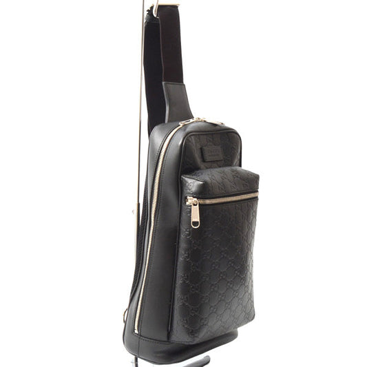 Luxury Gucci Trending 2025 Leather Crossbody Bag Black 450970