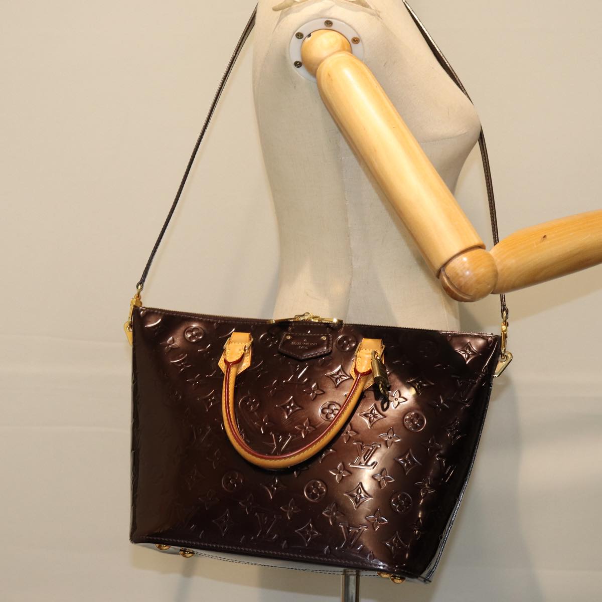 LOUIS VUITTON Monogram Vernis Montebello MM Bag 2way Amarante M90163 75763
