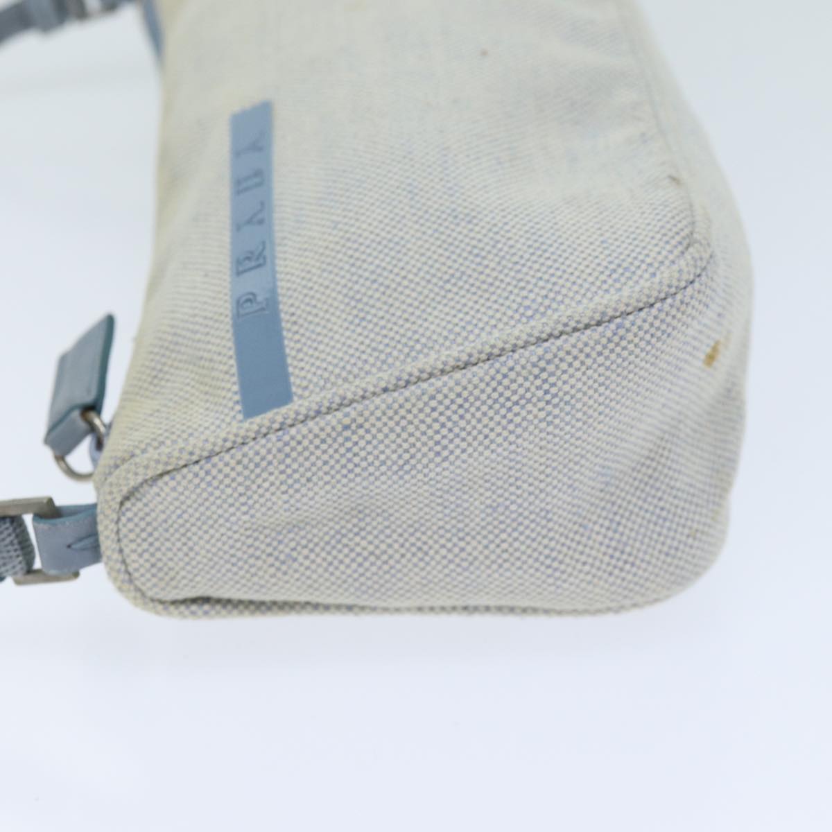 Luxury PradaAccessory Pouch Canvas Light Blue 75801