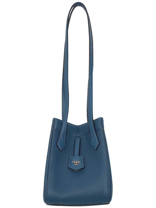 Luxury Fendi Origami Mini Bucket Bag Blue